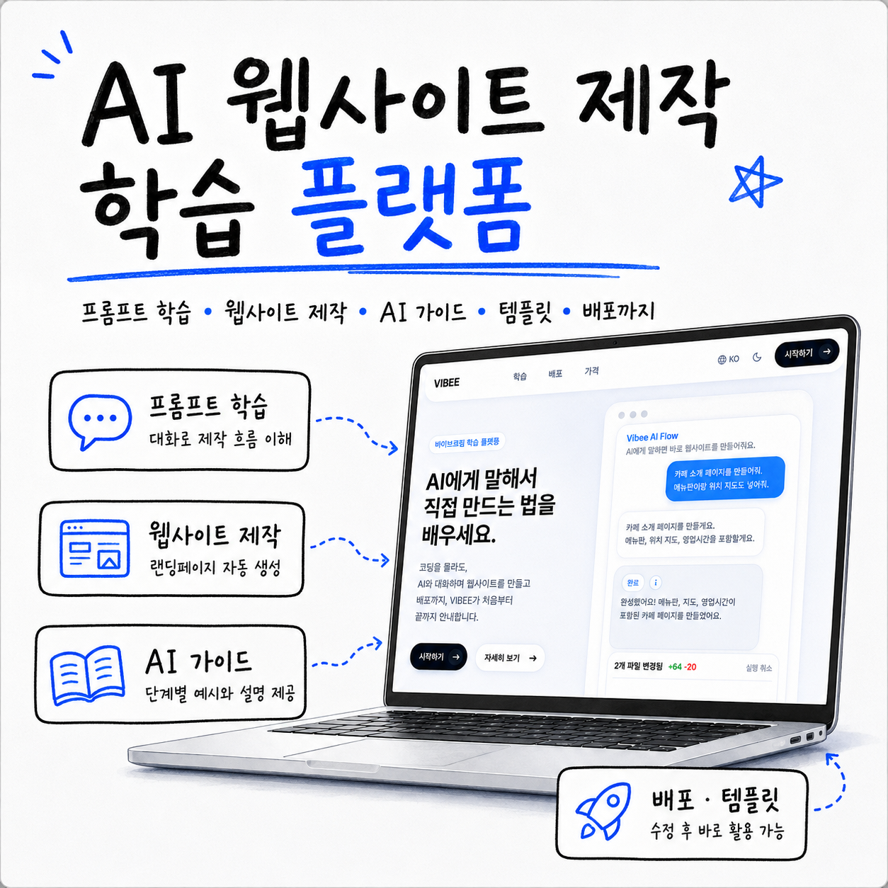 AI 웹사이트 제작 학습 플랫폼