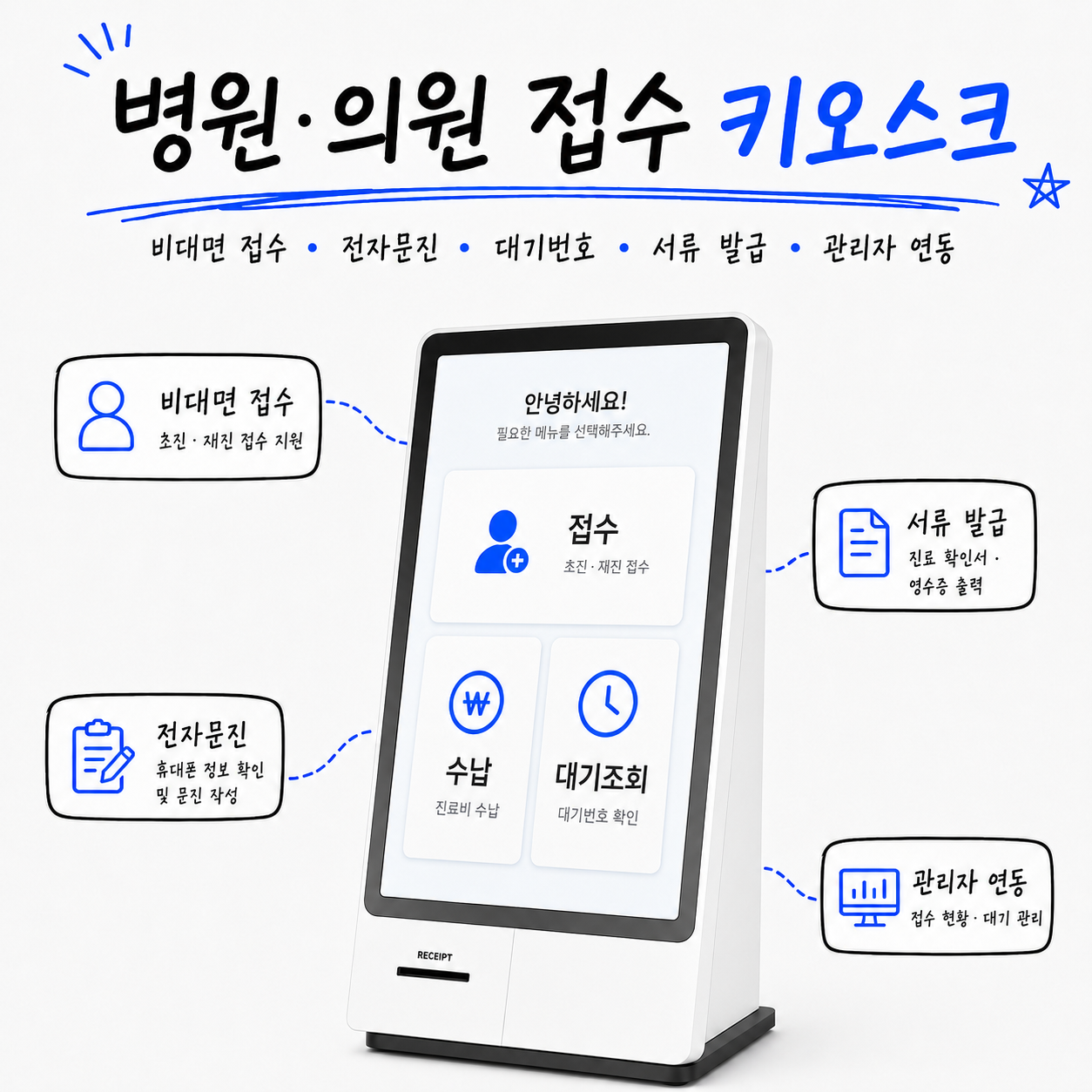 병원 · 의원 접수 키오스크